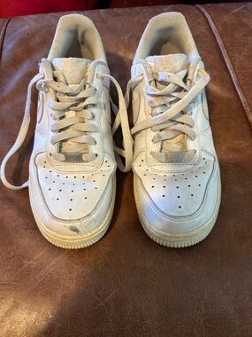 Nike White Low-Top Sneakers with Off-White Accents